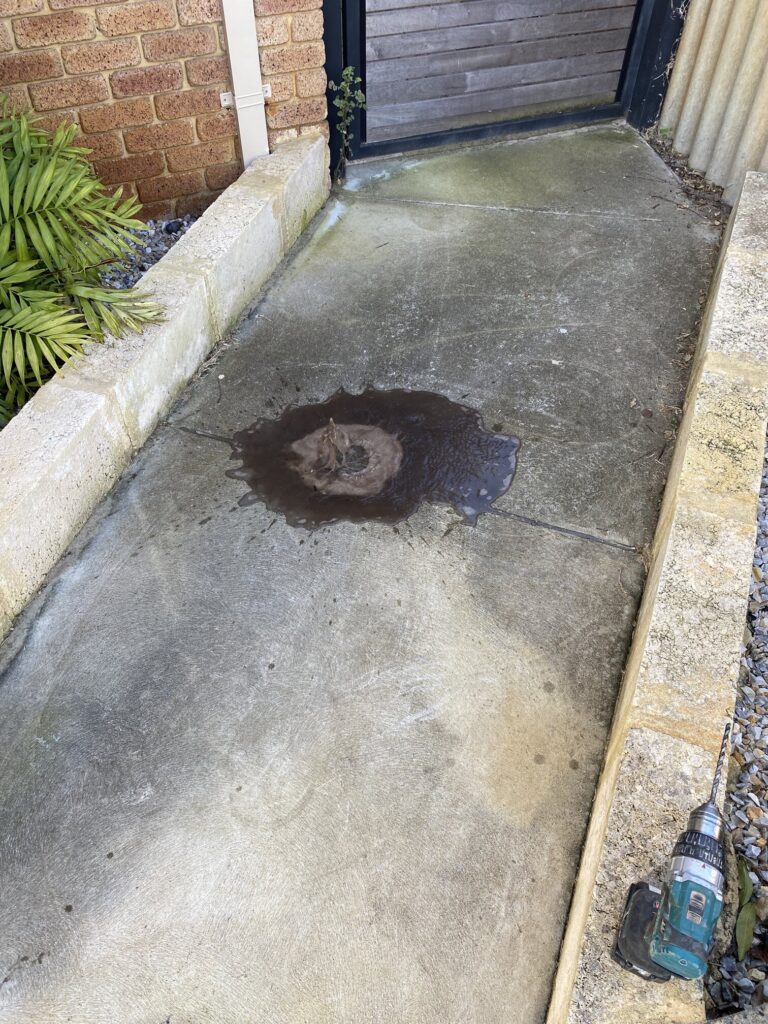 burst pipe