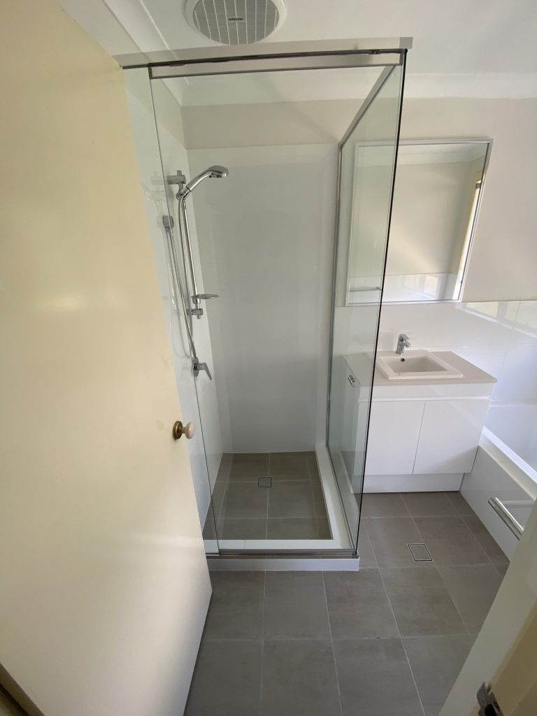 shower after